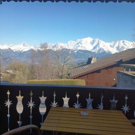 Charmant Appartement - Terrasse vue Mt B, hotel in Cordon