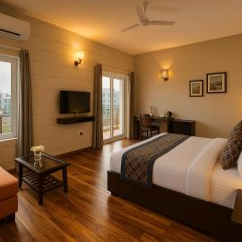 The sapphire premium apartment # Prime Location # Luxury rooms #Near Prem Mandir # Restaurant # Lift # Big Private Parking # Lawn #, hotel en Vrindāvan