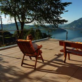 4 Personen, Seesicht, Terrasse, ruhig, Gartensitzplatz
