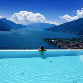 Residence CaFelicita - Apartments Lake View - Infinity Pool - Jacuzzi, hotel di Gravedona