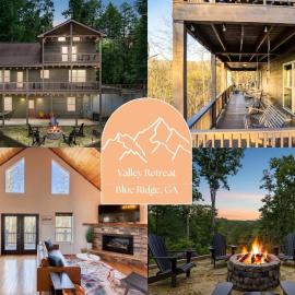 7 Min to DT Blue Ridge~Hot Tub~Fire Pit~Sleeps 12
