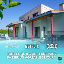 Villa Soléa • Piscine privée •Clim•8 pers •Canohès