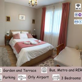 Maison Grand Paris avec jardin et parking privé proche RER B et M14, hotel in Arcueil