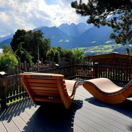 Chalet Gletscherblick Stubai、ミーダースのホテル