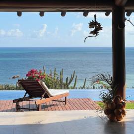 Casa da Falésia arquitetura única e vista mar