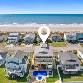 334 By The Shore Private Pool, Spa, Ocean views, hotell sihtkohas Holden Beach