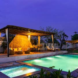 Fable Farm by Alaya Stays 4-BHK Villa with Private Pool, Gazebo & Garden