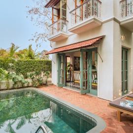 La Massima by The Blue Kite 2BHK Indo Portuguese Style Villa in Parra with Private Pool, Fully Equipped Kitchen, WiFi & 24x7 Security, hotell i Verla