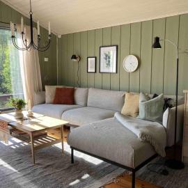 Koselig hytte med vedfyrt badstue, hotel din Dirdal