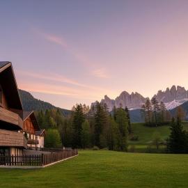 Trutscher Häusl in Villnöss - Chalet in den Dolomiten mit Blick auf die Geisler, hotel u gradu Funes