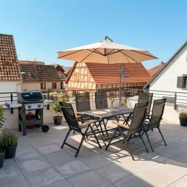 Large terrace, close to Europapark, pets ok