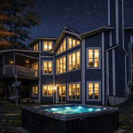 Ski-in/Car-out, HOT TUB with Amazing sunset view, hotel in Mont-Blanc
