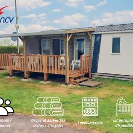 Mobilhome 4 pers - 2 ch - Centre Aquatique - Camping 5 étoiles, hotel a Houlgate