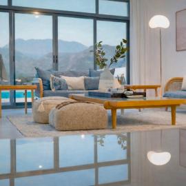 Azure Escape - Swimming Pool with Sea and Mountain view - Al Dana Island Fujairah