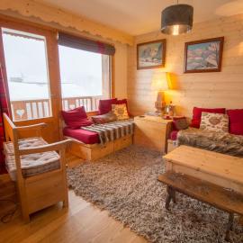 Appartement lumineux au centre de Méribel avec balcon et Wi-Fi