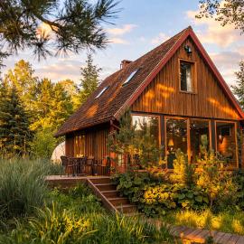 Pond View Cabin, hotell i Būda