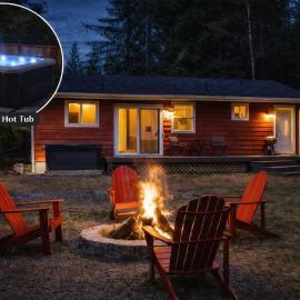 Perch - Red Cabin On The Lake, hotel in Ashford