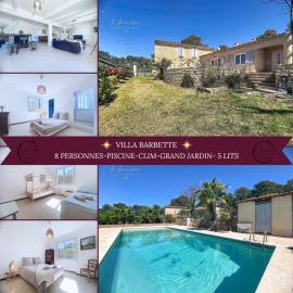 Villa Barbette - Piscine, Jardin clôturé, CLIM, 3 chambres, 8 personnes