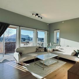 Sunny Terrace - Airy Apartment in the Heart of Lofoten, hotel a Leknes