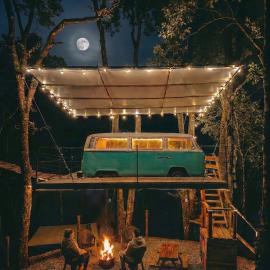 Biciting Combi Love Glamping with Jacuzzi and Views