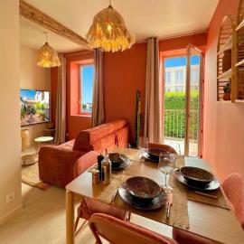 Le Marbella - T2 - Balcon, vue Saône, clim & Terracotta