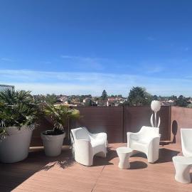 L'aparté Design superbe T3 avec Rooftop 4pers, hotel a Rezé