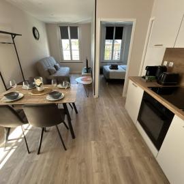 Appartement rénové avec cuisine équipée et douche
