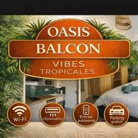 Oasis Balcon Vibes Tropicales Arena Parc Expo Clim, hotel Pérols-ban