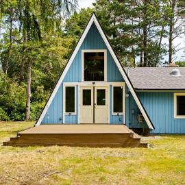 Coastal Woodlands A-Frame Sanctuary with Hot Tub