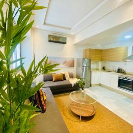 Appartement près de Novotel face au parc WELCOME STAY, hotelli kohteessa Mohammedia
