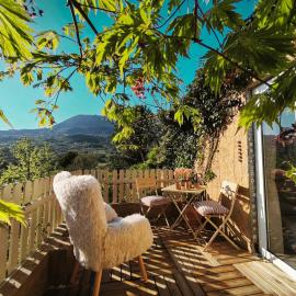 Herbal room with a terrace on a distillation farm
