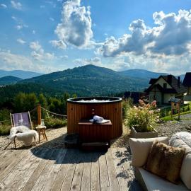 자보자에 위치한 호텔 Ovis Homes I Gorąca balia - Widok na góry - 8 osób - Komfortowy domek