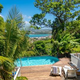 Douceur de Fèves - T2 de Charme avec Piscine et vue mer à la Trinité