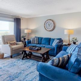 Condo in oceanfront complex with pools private beach access and balcony