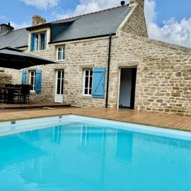 Maison privée bretonne avec piscine: Carnac şehrinde bir otel