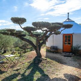 Yurta Mongola Delta del Ebro, hotel i Camarles