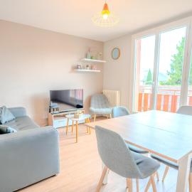 Grenoble में, होटल Quiet Arena - T5 Moderne Spacieux et Lumineux - Parking Gratuit - Balcon - Wifi Fibre