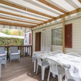 mobilehome sur camping de la truite