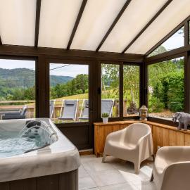 Chalet le Brusyna avec jacuzzi