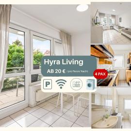 TOP Monteurwohnung, 4 Einzelbetten, Küche, Parkplatz, Nähe Stuttgart, HYRA Living - HN03