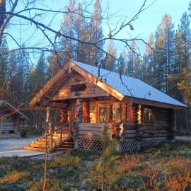 Norcota- Blockhaus mit Auroraskylight, hotel in Inari