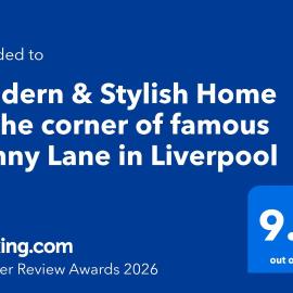 Modern & Stylish Home at the corner of famous Penny Lane in Liverpool