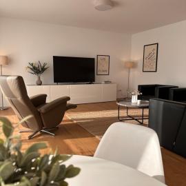 Stylish oasis near Frankfurt with sauna and sunny garden, 2 bedrooms, khách sạn ở Bickenbach