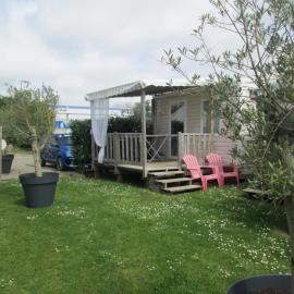 mobil home 2 personnes 1 chambre dans camping de kerivoas