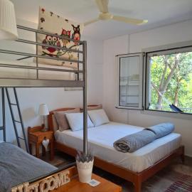 Family friendly apartment with a garden view