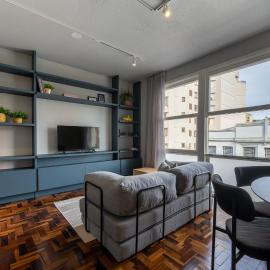 Studio Acolhedor com Projetor, Ar Condicionado e Localização Imbatível
