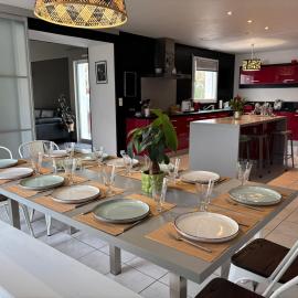 Maison spacieuse proche plages - 12 pers. - FR-1-426-614
