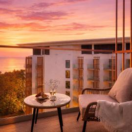 Prestige 713 - tuż przy plaży - widok na morze - basen, sauna , jacuzzi w cenie pobytu - Easy - Rent Apartments