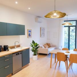 Les Suites du Parc - Elégance et lumière face au Parc Simone Veil appartement 2 chambres à 2 minutes des halles