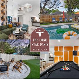 The Lone Star Oasis - Pool Karaoke & Game Room, hotel Austinban